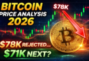 Bitcoin (BTC) Analysis 2026: Bulls Face Rejection at $78K, Is a Drop to $71K Next?