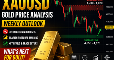 Gold Price (XAUUSD) Weekly Analysis: Bearish Pressure Builds After High Rejection
